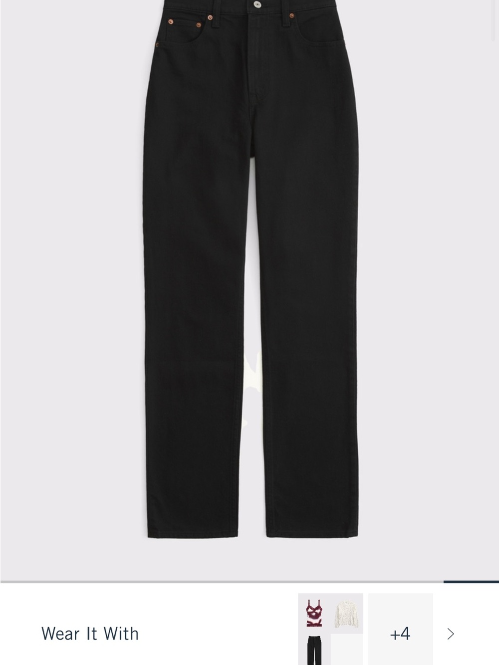 Abercrombie & Fitch Men's Slim Straight Black Jeans